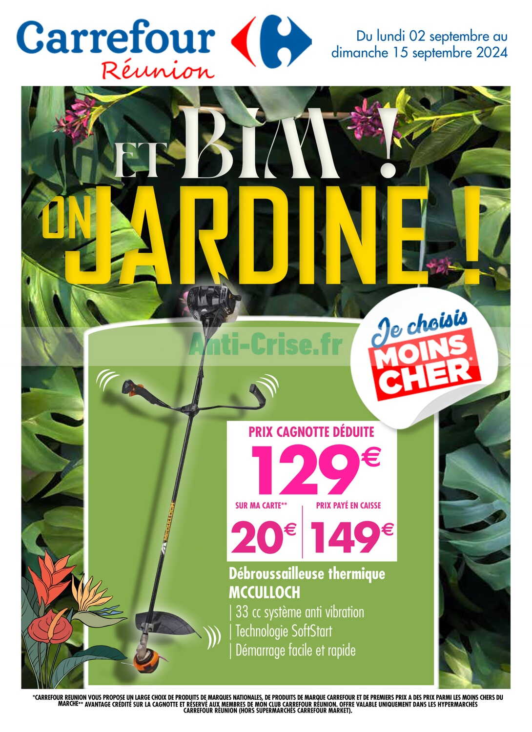 UNE Et bim on jardine Carrefour